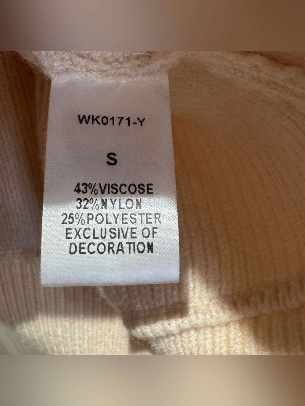 THML Women's Small Ribbed Knit Sweater Pink Orange Yellow - Picture 4 of 4